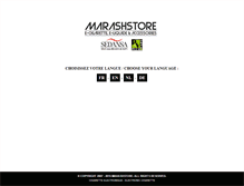 Tablet Screenshot of marashstore.com